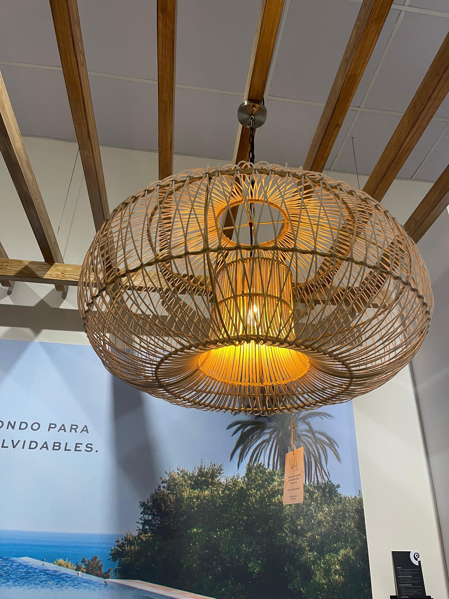 Lámpara de Rattan Casa Marmol