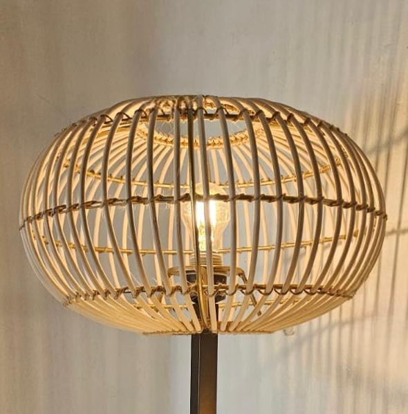 Lámpara de Rattan para Base